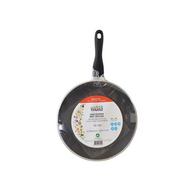 Thuisz Como Hapjespan Met Deksel Ø28 Cm Inductie (voor Alle Warmtebronnen) 4 Thuisz Como Hapjespan Met Deksel Ø28 Cm Inductie (voor Alle Warmtebronnen) - Afbeelding 2