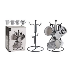 Excellent Houseware 4 Bekers In Metalen Rekje 9 Excellent Houseware 4 Bekers In Metalen Rekje -Goedkope Keukengerei Winkel 101 0541 4 1