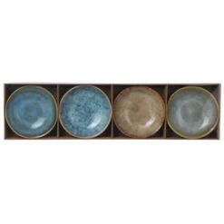 Excellent Houseware Snackschaaltjes Rustiek 4 Stuks 3 Assorti -Goedkope Keukengerei Winkel 101 2485 3 1