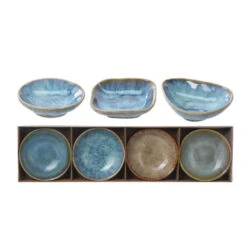 Excellent Houseware Snackschaaltjes Rustiek 4 Stuks 3 Assorti -Goedkope Keukengerei Winkel 101 2485 5 1