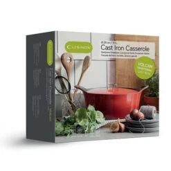 Cuisinox Gietijzeren Braadpan Ø29 Ovaal Volcan Rood Geëmailleerd -Goedkope Keukengerei Winkel 101 3279 3 1