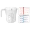 Maatbeker 1L Kunststof 3Assorti -Goedkope Keukengerei Winkel 101 5000 1