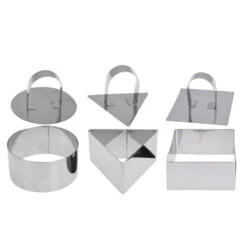 Merkloos Bakringen Set Van 4 3 Assorti Vormen -Goedkope Keukengerei Winkel 101 5517 5