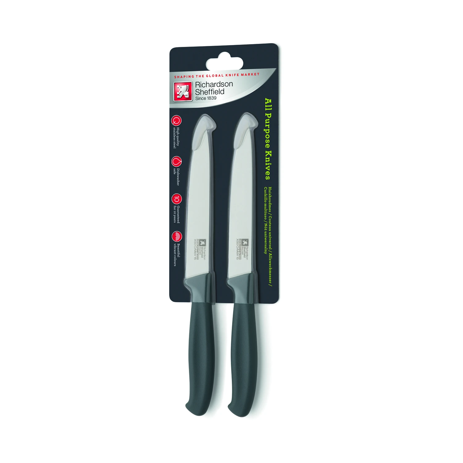 Richardson Sheffield Keukenmesjes 2-delig Grijs 3 Richardson Sheffield Keukenmesjes 2-delig Grijs