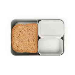 Brabantia Make & Take Bento Lunchbox Groot Lichtgrijs -Goedkope Keukengerei Winkel 102 3503 3 1