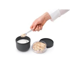 Brabantia Make En Take Yoghurtbeker 0,5 Liter Donkergrijs -Goedkope Keukengerei Winkel 102 4180 3 1