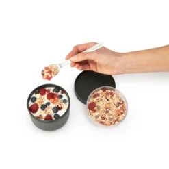 Brabantia Make En Take Yoghurtbeker 0,5 Liter Donkergrijs -Goedkope Keukengerei Winkel 102 4180 4 1