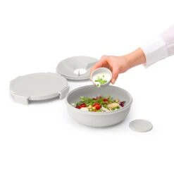 Brabantia Make En Take Salade Lunchkom 1,3 Liter Lichtgrijs -Goedkope Keukengerei Winkel 102 6368 3 1