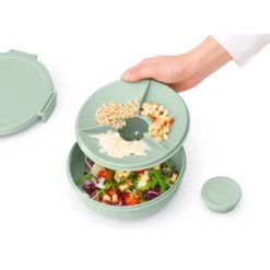 Brabantia Make En Take Salade Lunchkom 1,3 Liter Jade Groen -Goedkope Keukengerei Winkel 102 6382 4 1