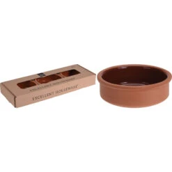 Excellent Houseware Tapasschalen Terracotta3 Stuks -Goedkope Keukengerei Winkel 102 8083 3 1