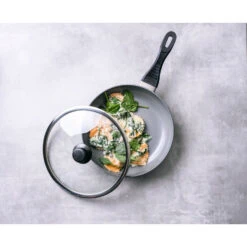 BK Easy Basic Hapjespan Met Deksel Ø28 Cm -Goedkope Keukengerei Winkel 102 9019 3 1