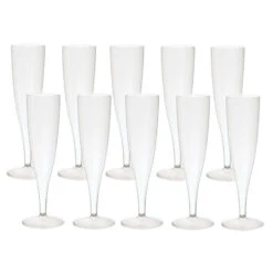 Duni Champagneglazen Crystallo Plastic 10 Stuks -Goedkope Keukengerei Winkel 105 0145 3 1