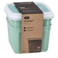 Alaska 3 Diepvriesdozen Vierkant 0.75 L -Goedkope Keukengerei Winkel 14bbfe23065d7d6e92a5ddba03a09341