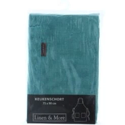 Linen & More Schort Uni Groen -Goedkope Keukengerei Winkel 330f0735bf2f3859f6545826564c6ebc