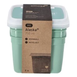 Alaska 3 Diepvriesdozen Vierkant 0.75 L -Goedkope Keukengerei Winkel 8b2e938973298ade4c8e80a195b86104